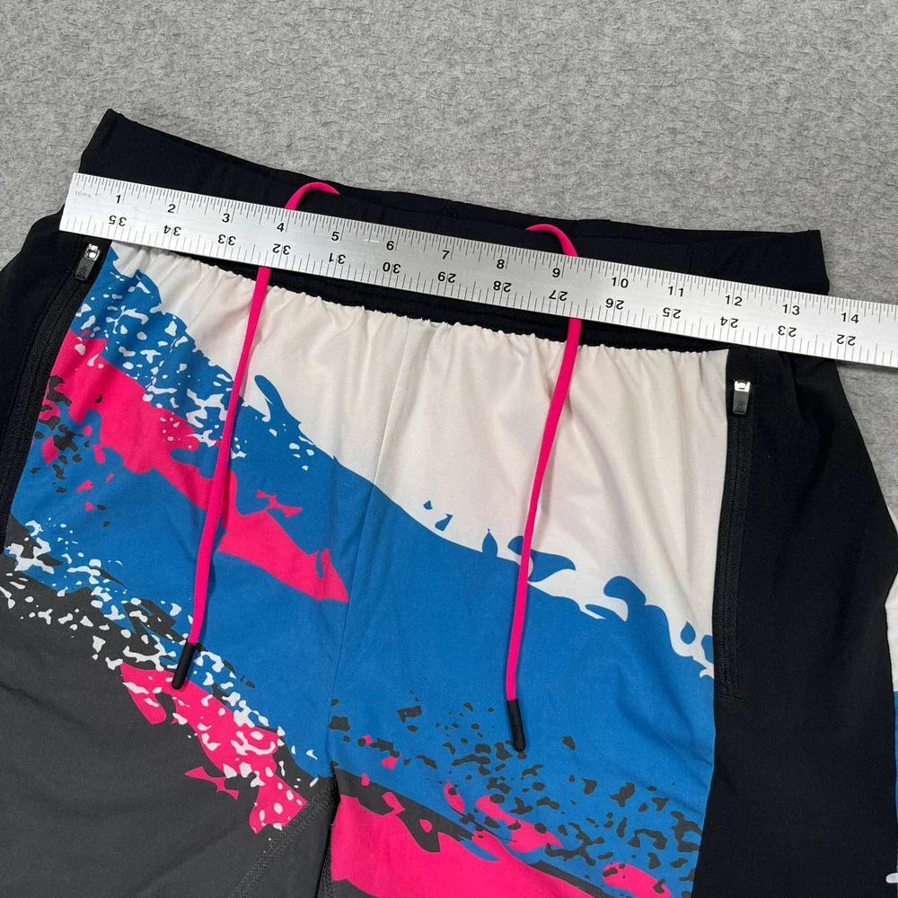 Chubbies Shorts Mens Small Multicolor Abstract 5.5 Inseam Performance Athletic